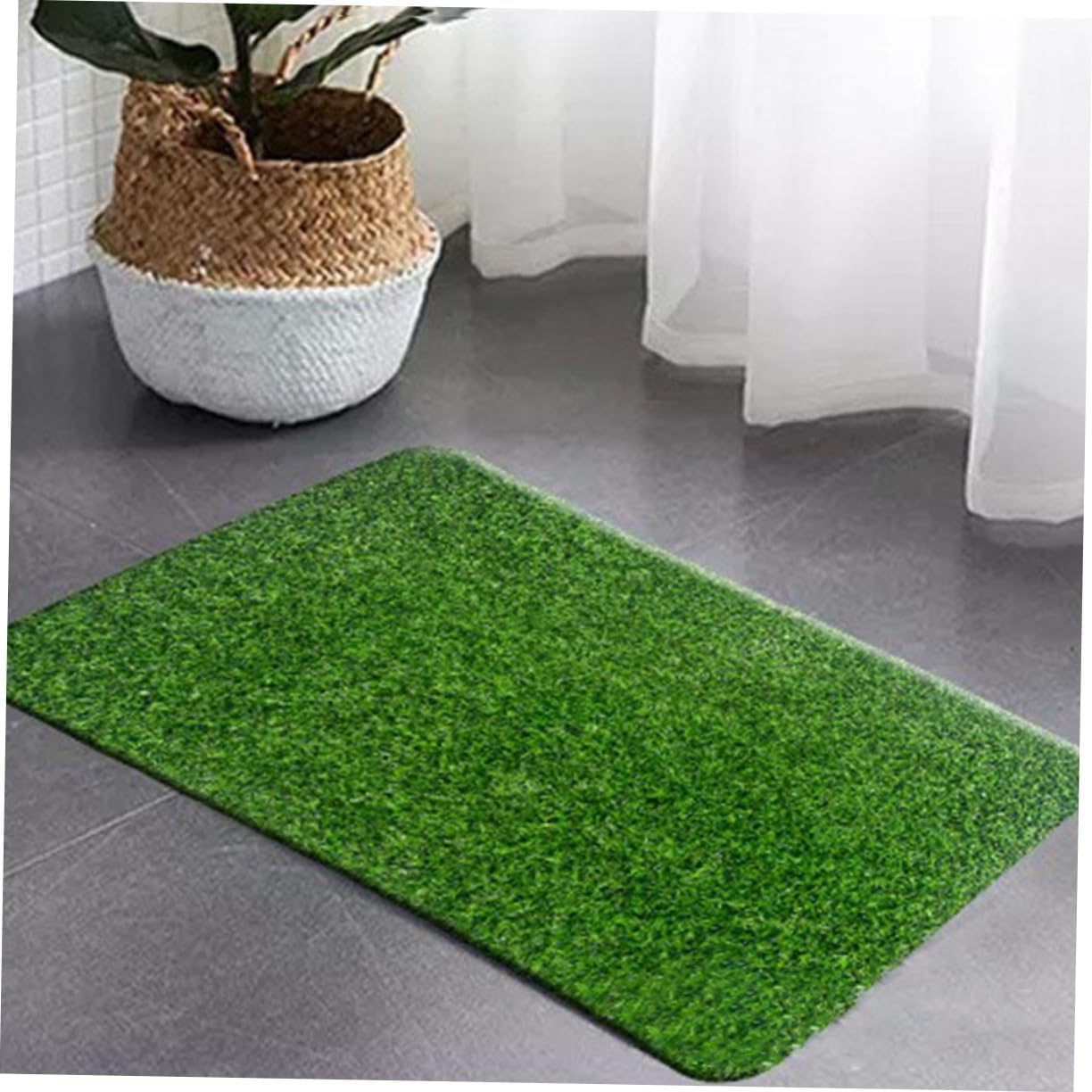 GANAZONO Alfombra de césped para perro, alfombra de pasto para entrada, césped artificial para perros, césped artificial, césped artificial, césped