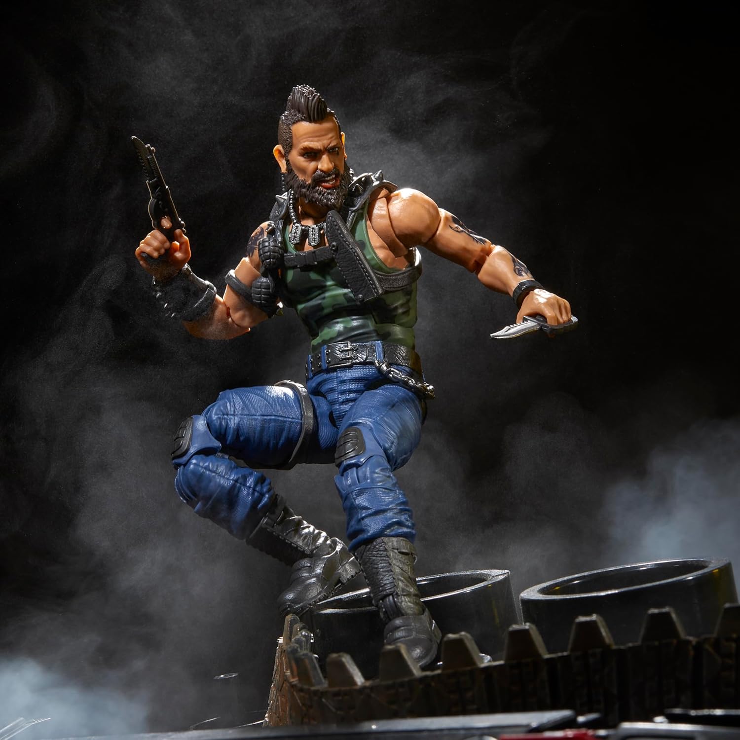 G.I. Joe Classified Series Dreadnok Ripper, figura de acción coleccionable, 102, figuras de acción de 6 pulgadas para niños y niñas, con 6 piezas de