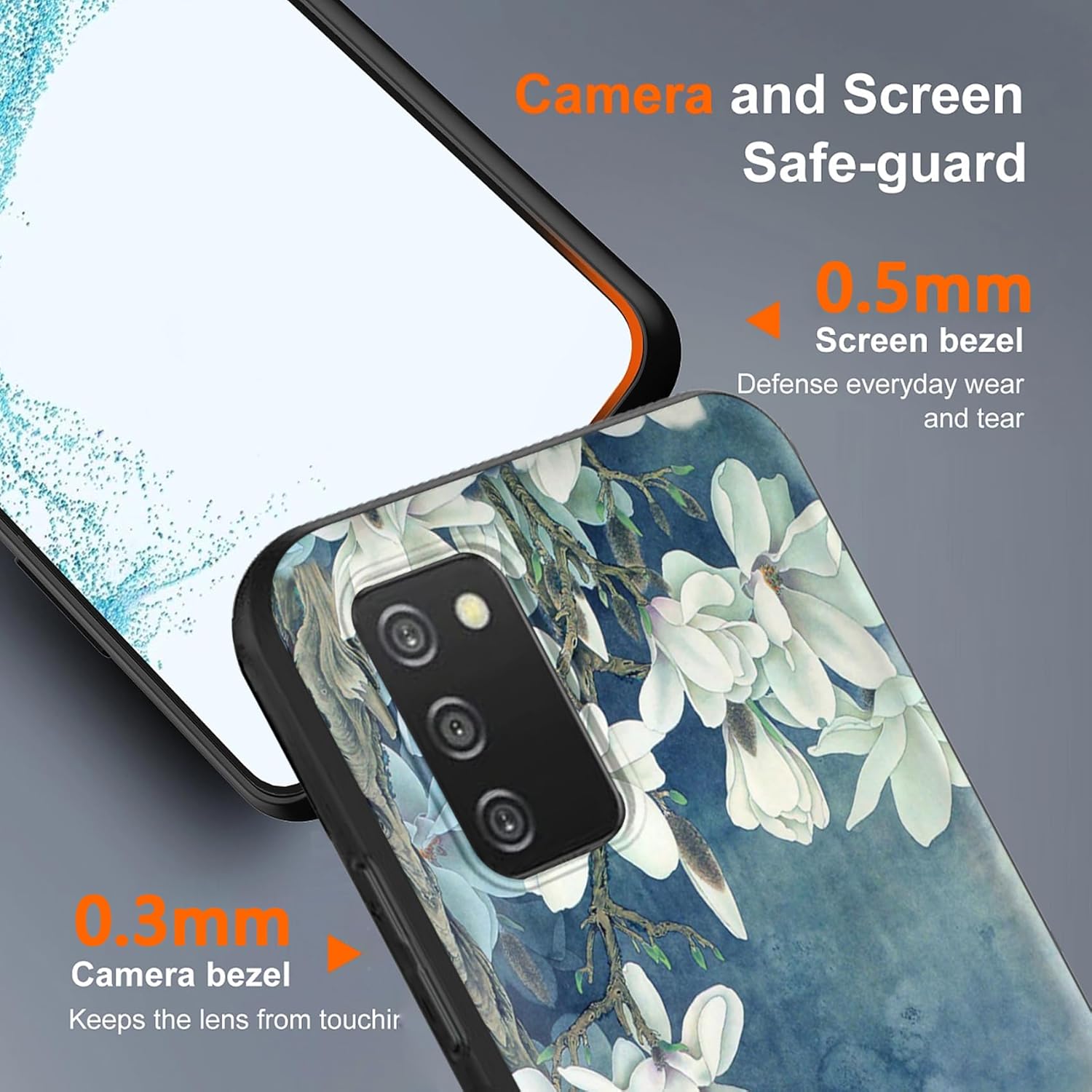 Starhemei Funda para Galaxy A03S, Edición de EE. UU. Funda Samsung Galaxy A03S, TPU suave y delgada con absorción de golpes para Samsung Galaxy A03S