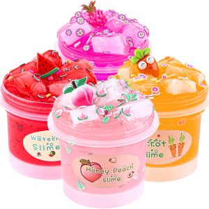 Paquete de 4 kits de slime transparente, paquete de slime de gelatina, juguetes de limo crujiente para niños, kit de fabricación de limo de agua, Paquete de 4 kits de slime transparente, paquete de slime de gelatina, juguetes de limo crujiente para niños, kit de fabricación de limo de agua,