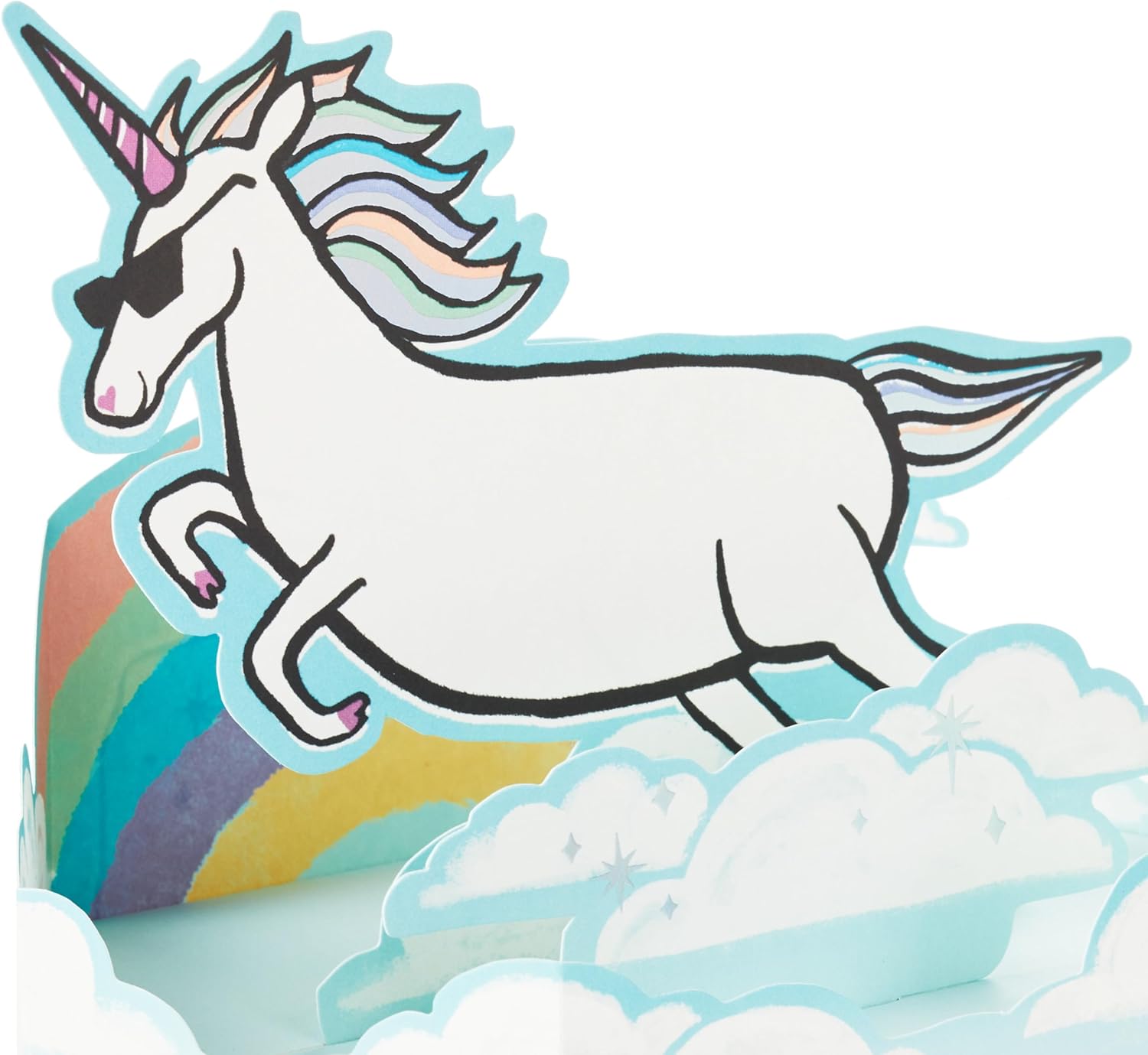 Hallmark Paper Wonder Shoebox – Tarjeta desplegable para cumpleaños, felicitaciones (unicornio, eres tan increíble”)