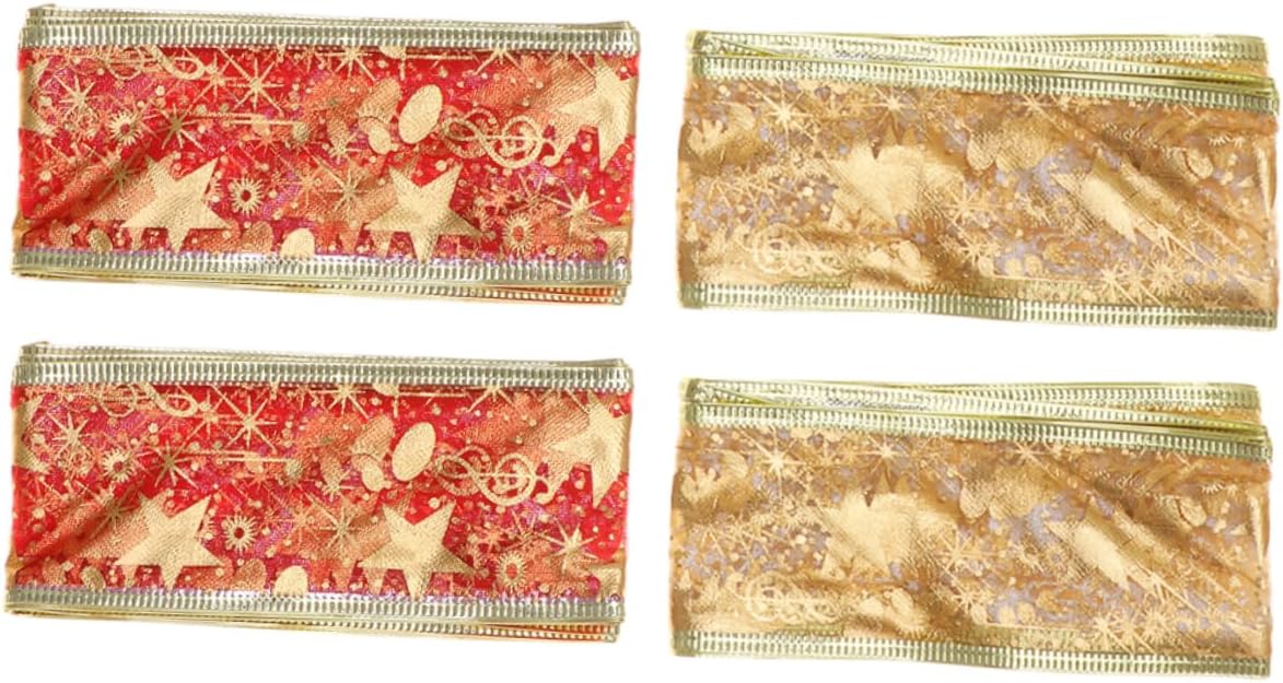 SEWACC 12 rollos de 2 cintas de Navidad para regalos de Navidad para manualidades, decoración de Navidad, cinta de regalo de vacaciones, cinta de