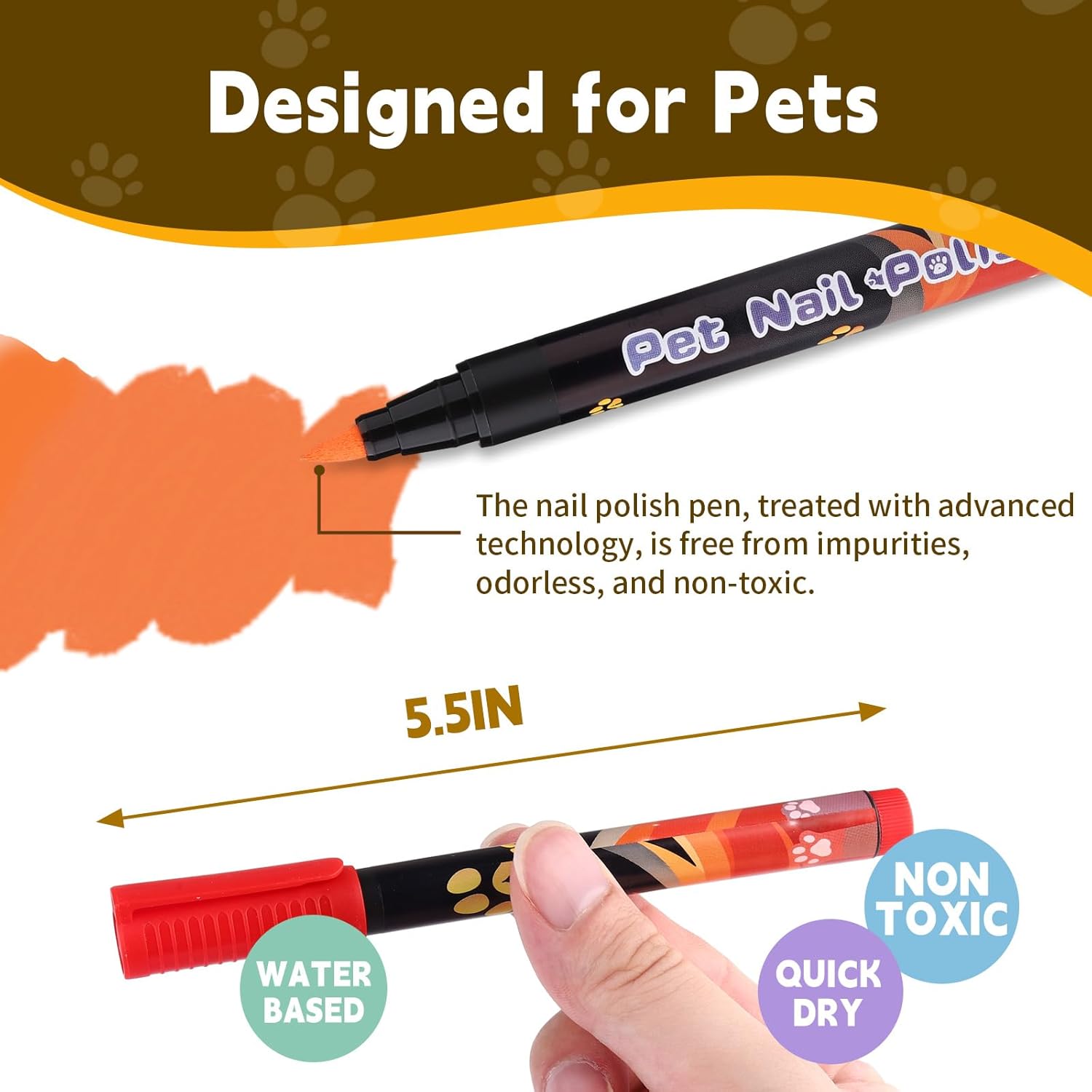 Esmalte de uñas para perro, juego de 8 colores para esmalte de uñas para mascotas, esmalte de uñas de secado rápido, esmalte de uñas para cachorros,