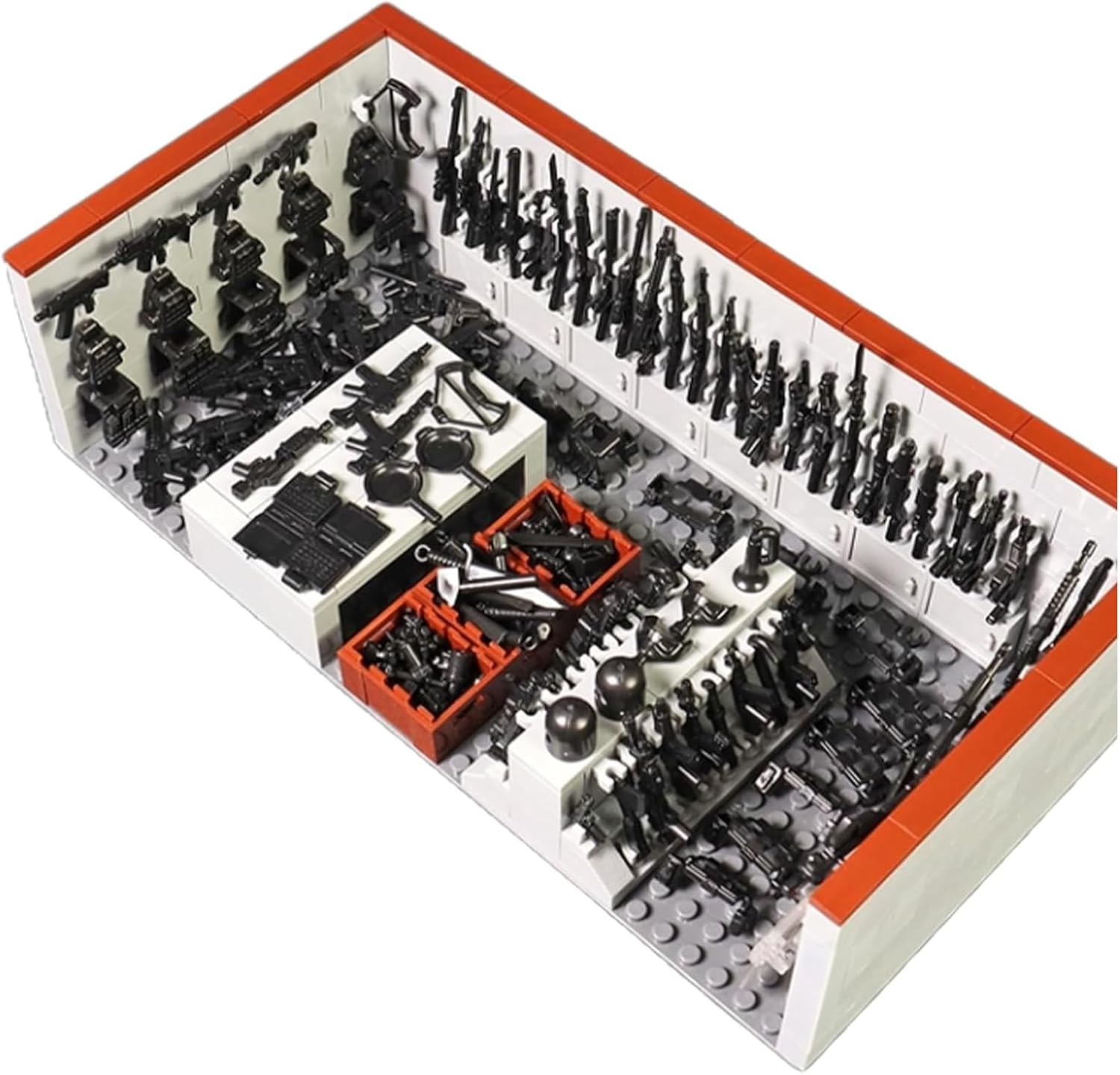 Conjunto de bloques de construcción de base militar, paquete de armas del ejército Ww2, juguete militar, equipo de equipo Swat para niños, paquete