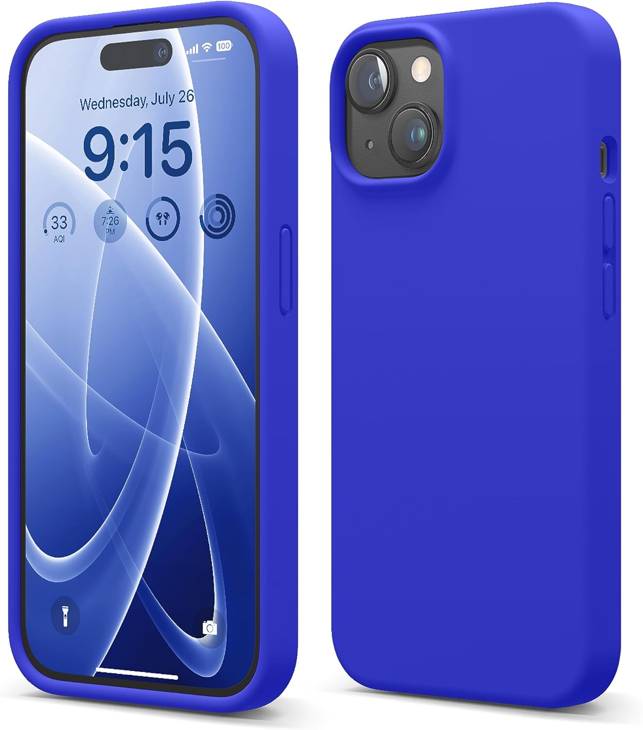 elago Compatible con iPhone 15, funda de silicona líquida, funda protectora de cuerpo completo, a prueba de golpes, funda delgada para teléfono,