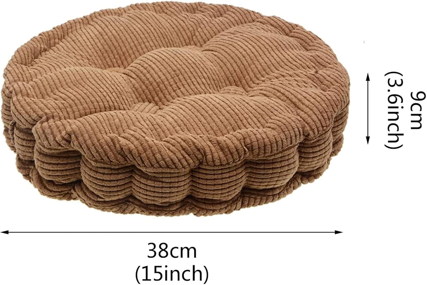 Mairuker Cojines de asiento redondos, rellenos de espuma EPE, cojines de silla para interiores, cojines gruesos de tatami, almohadillas de almohada