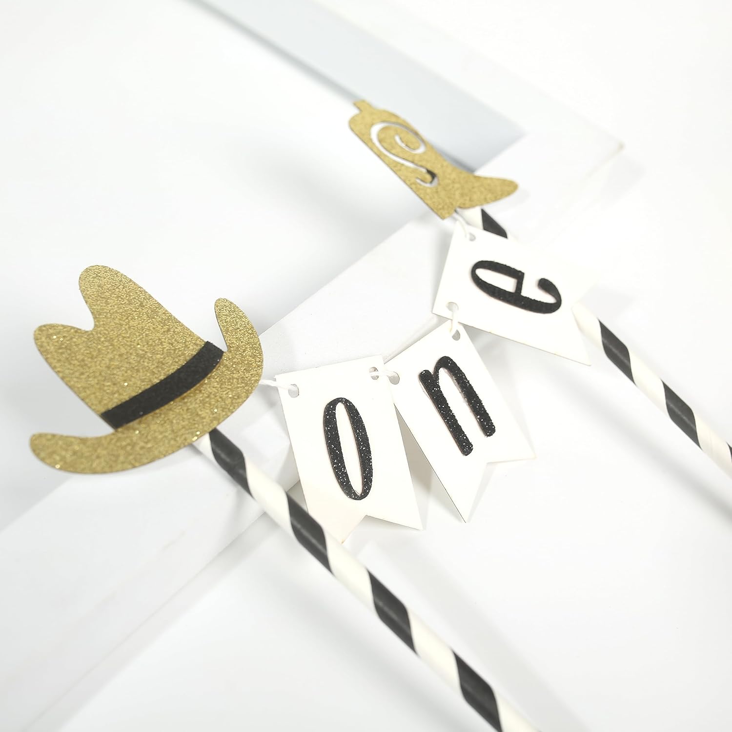 Decoración para pastel de cumpleaños con temática de vaquero occidental, suministros de fiesta de vaquero para niños, sombrero de vaquero con