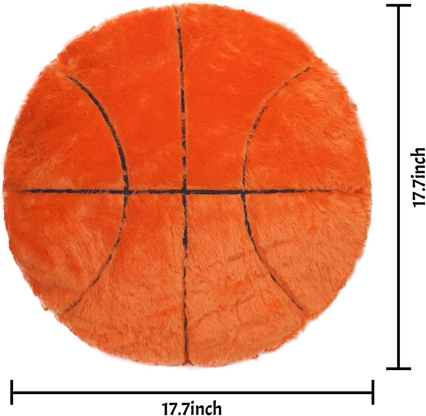 Almohada de baloncesto suave y esponjosa, juguete de fútbol de felpa, acogedora almohada deportiva, cojín de espalda grueso, decoración de sofá,