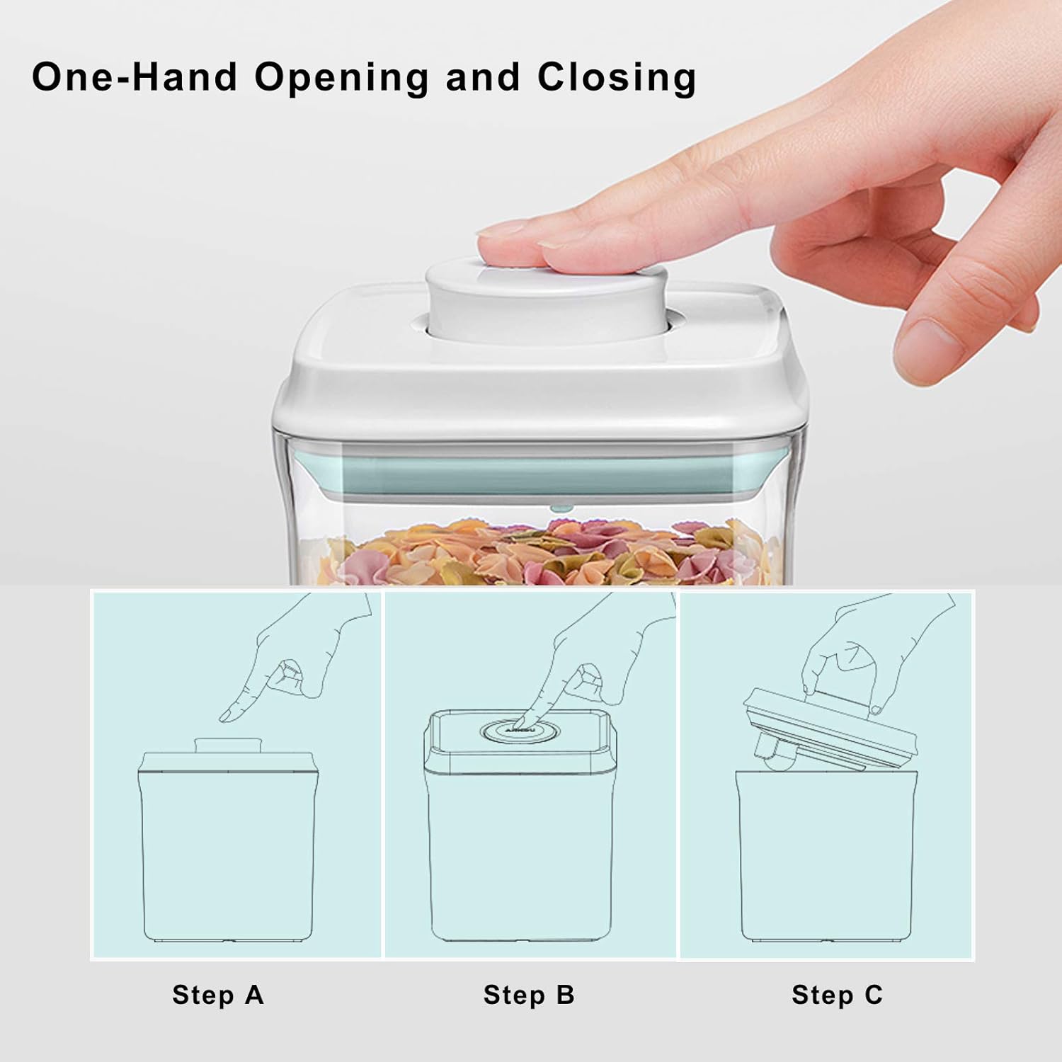 Recipiente hermético para almacenamiento de alimentos, dispensador de fórmula con cuchara, contenedor de leche en polvo sin BPA para viajes en casa,