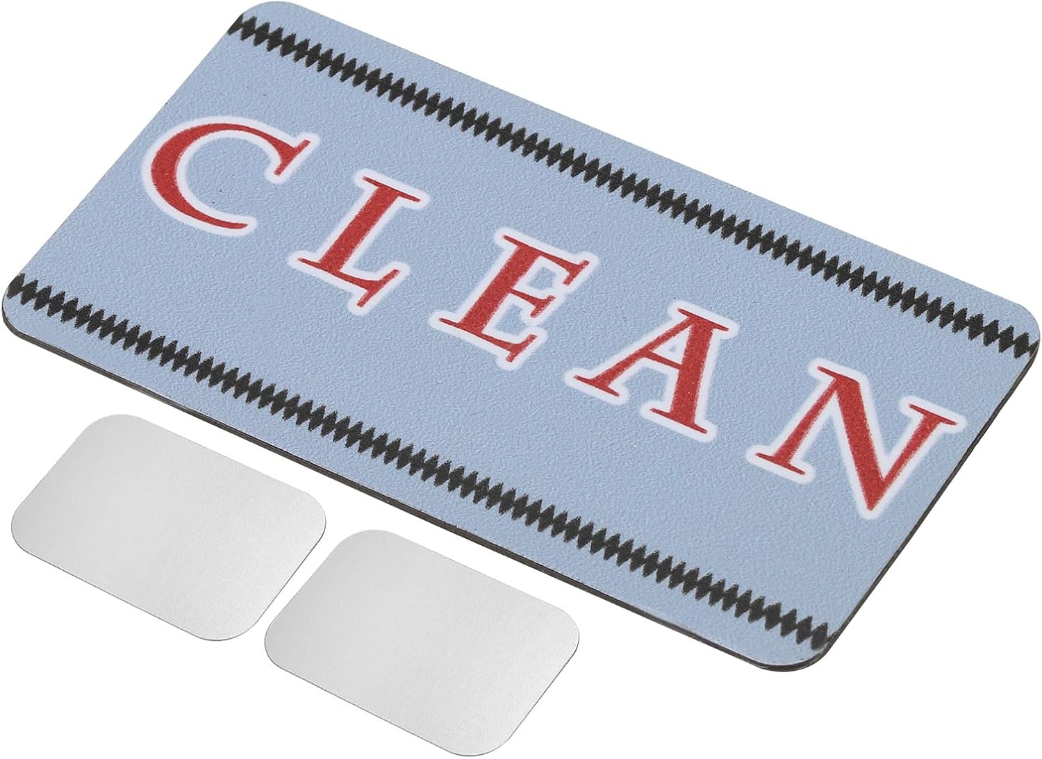 PATIKIL Dirty Clean – Imán para lavavajillas de doble cara, letrero de lavado de platos, diseño de cocina, color azul