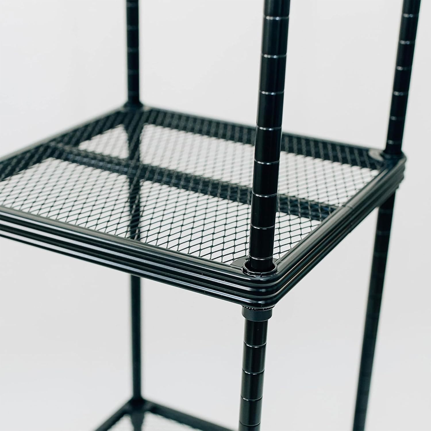 Design Ideas MeshWorks – Estantería de almacenamiento de metal de 5 niveles de tamaño completo para cocina, oficina u organización de garaje, 13.8 x