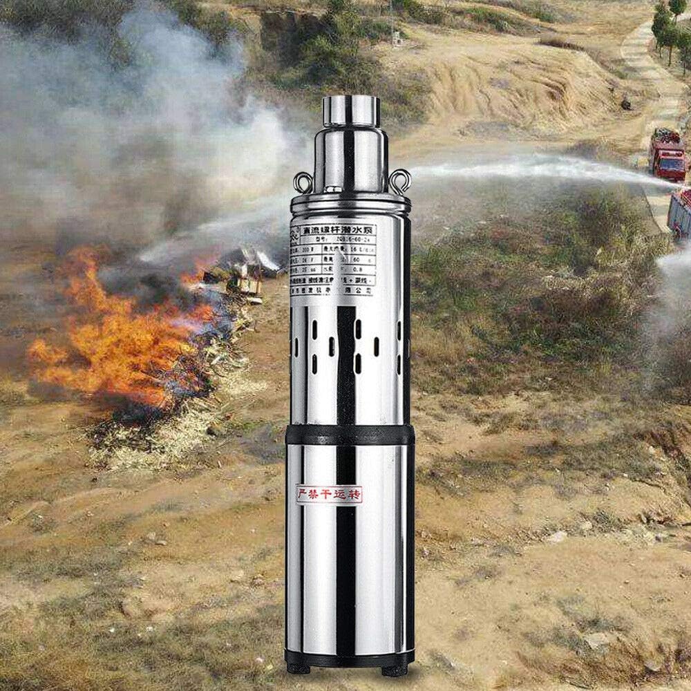 Bomba de agua sumergible solar Bomba sumergible de pozo profundo Bomba de agua solar Impulsor centrífugo de acero inoxidable Motor de cobre puro