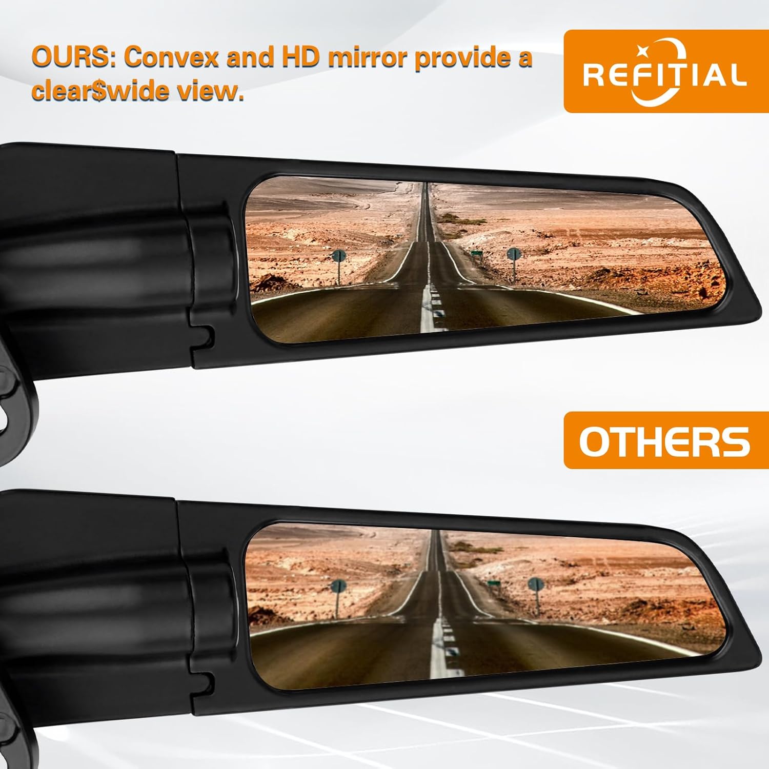 Espejo retrovisor para motocicleta compatible con Kawasaki Ninja 250 300 650 400 ZX6R ZX10R H4, Honda CBR600RR CBR250RR CBR1000R, Yamaha R1 R3 R15