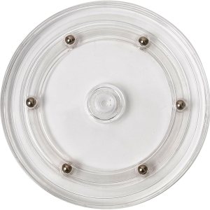 DGTANGYIN Bandeja giratoria pequeña Lazy Susan de 9 pulgadas con rodamiento de bolas acrílicas para estante de especias, mesa, pasteles, cocina, DGTANGYIN Bandeja giratoria pequeña Lazy Susan de 9 pulgadas con rodamiento de bolas acrílicas para estante de especias, mesa, pasteles, cocina,