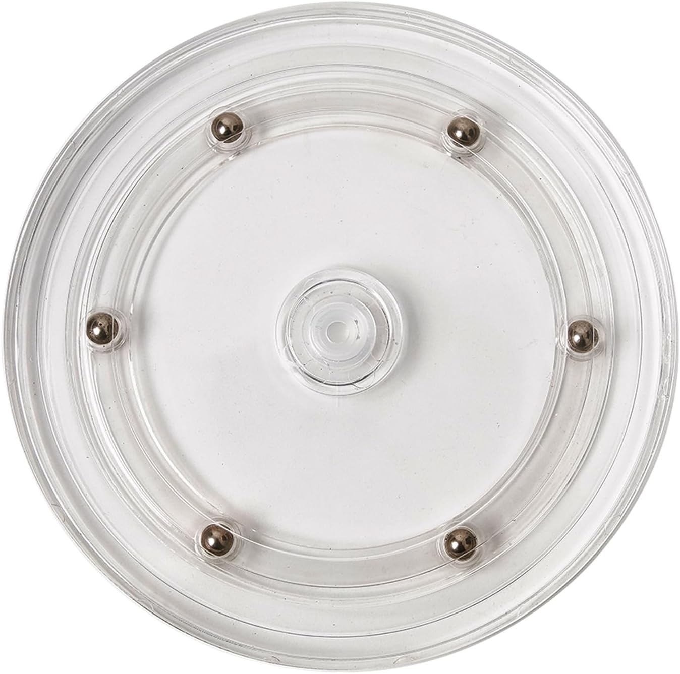 DGTANGYIN Bandeja giratoria pequeña Lazy Susan de 9 pulgadas con rodamiento de bolas acrílicas para estante de especias, mesa, pasteles, cocina,