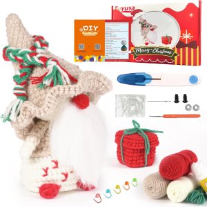 Tuyusa Kit de ganchillo de Navidad para principiantes, kit de ganchillo regalos para Navidad, kit de ganchillo para principiantes para niños y Tuyusa Kit de ganchillo de Navidad para principiantes, kit de ganchillo regalos para Navidad, kit de ganchillo para principiantes para niños y