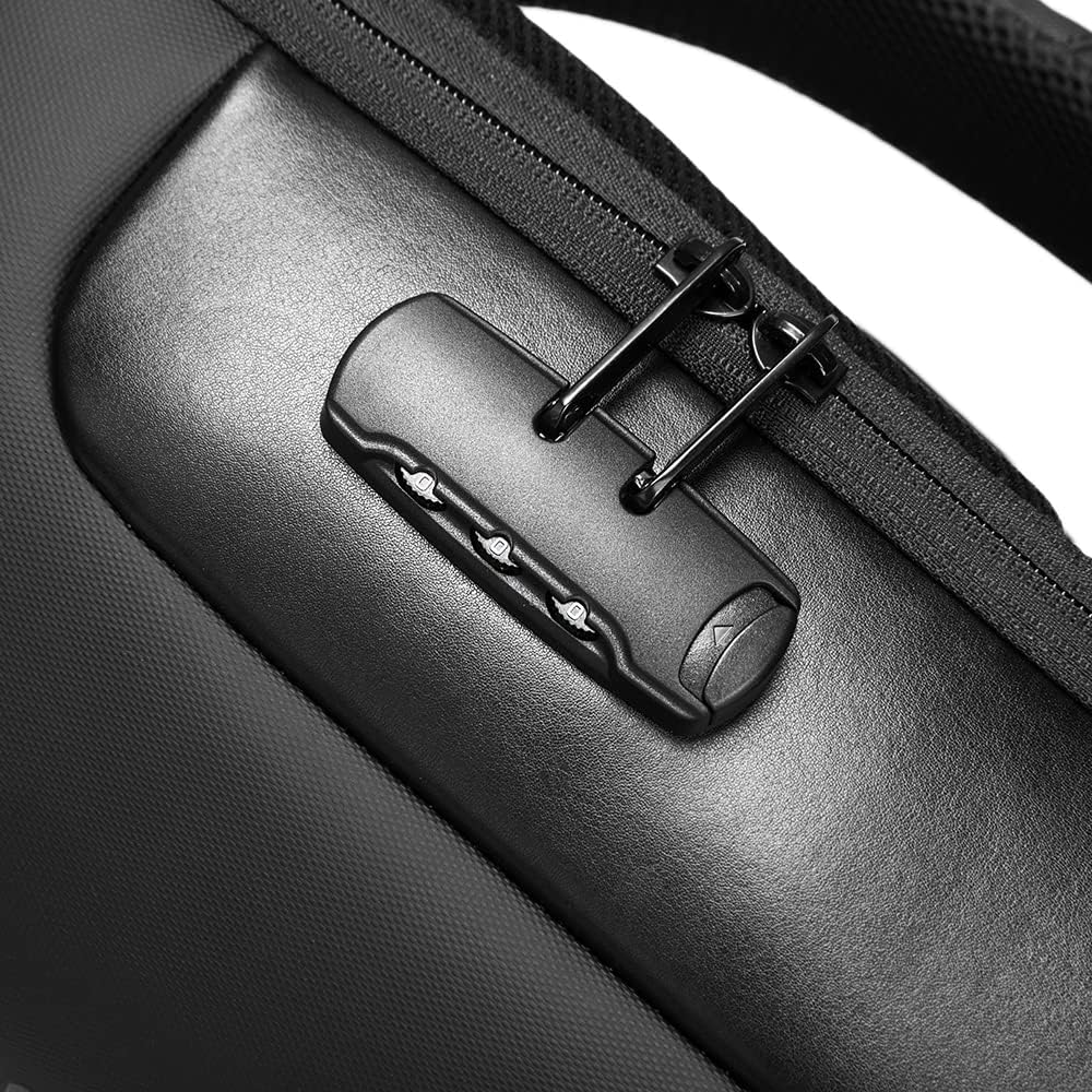 Mochila de viaje Busniess, impermeable e informal, bolsa para laptop para hombre y mujer, negro 5, Viajes de negocios
