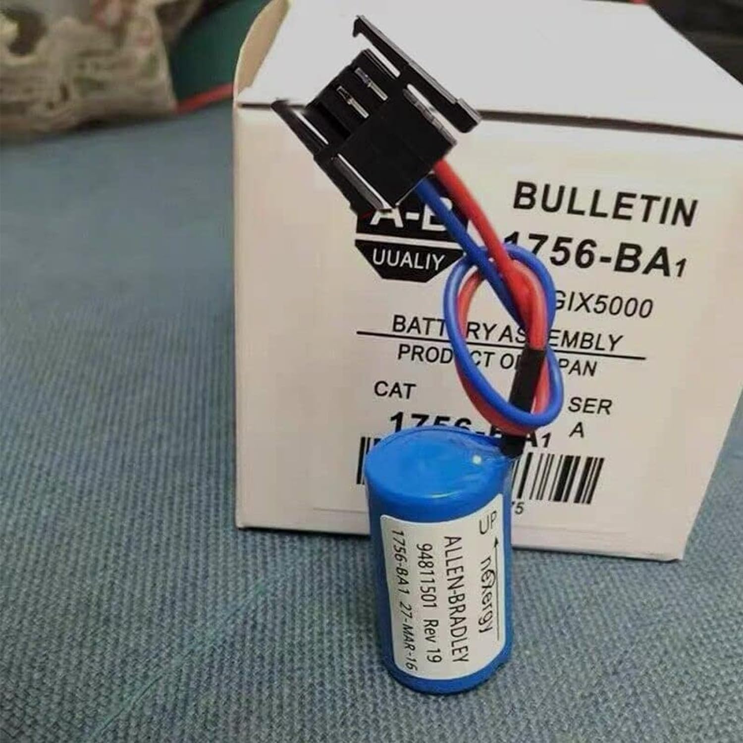 *(100-Pack) 3.0v 1756-BA1 Battery 1200mAh for Allen Bradley 1756-BA1 1756-L1 BR2 3A-AB Replacement Battery
