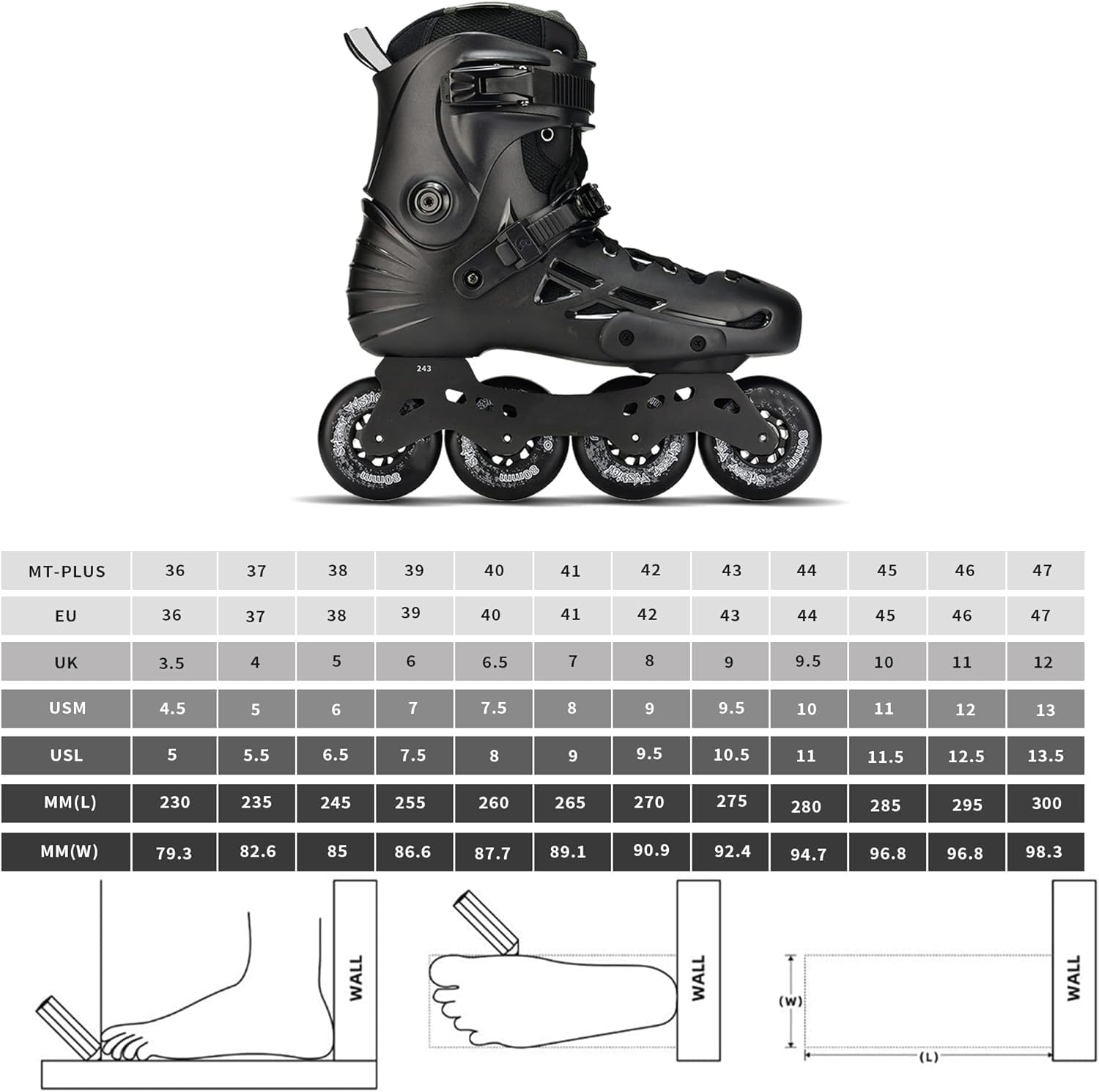MT Plus – para adultos principiantes urbanos, Patinaje de fitness, Patines para ciudad, Freeride