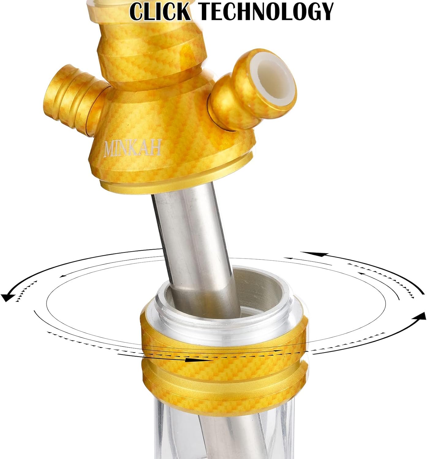 Juego de cachimba con patrón de fibra de carbono con accesorios de silicona manguera cuenco, pinzas de boca, cachimbas de aluminio pequeñas, juego