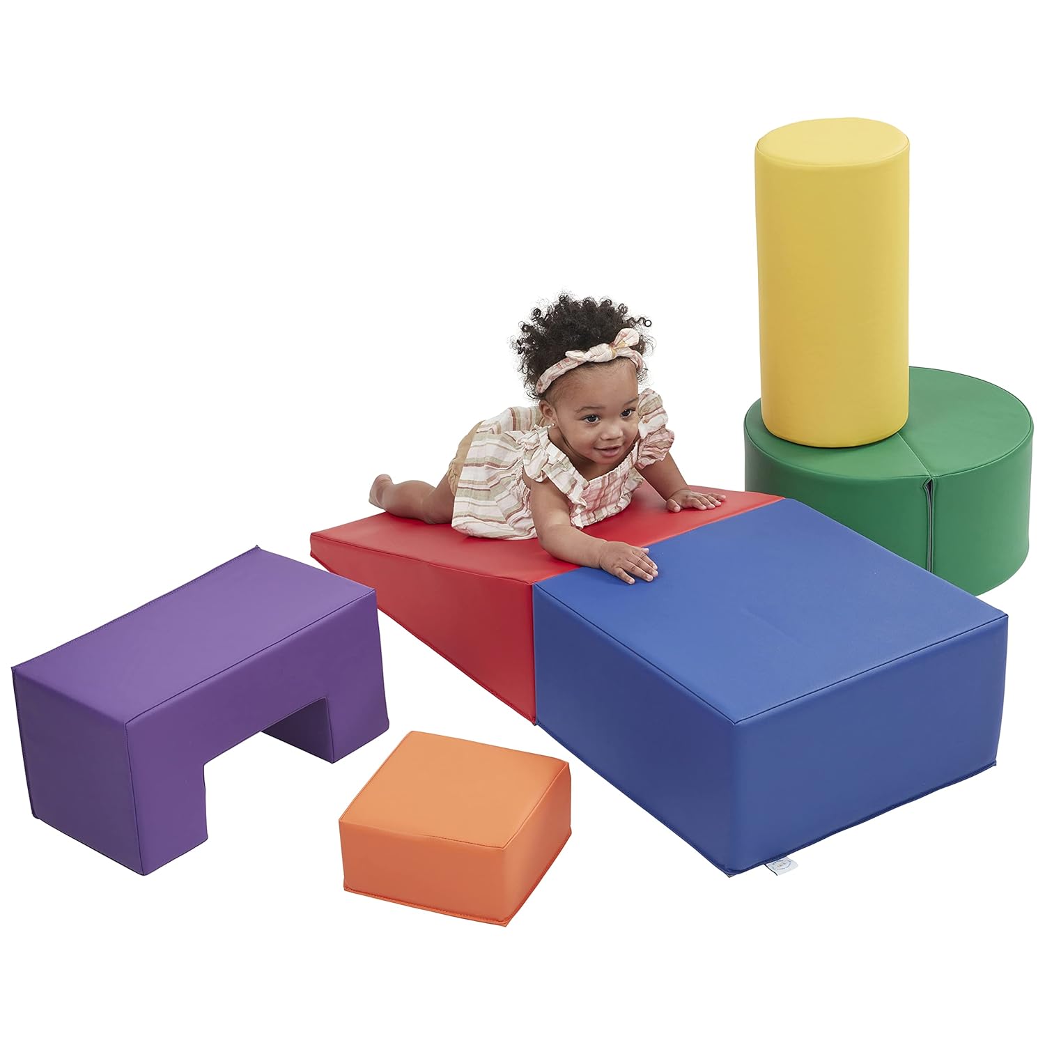 ECR4Kids SoftZone Crawl and Climb Playtime Playset, bloques de construcción, surtido, 6 piezas