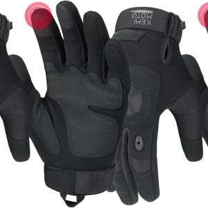 KEMIMOTO Guantes tácticos para hombres, guantes de motocicleta con pantalla táctil con carcasa dura y acolchado de palma para deportes al aire KEMIMOTO Guantes tácticos para hombres, guantes de motocicleta con pantalla táctil con carcasa dura y acolchado de palma para deportes al aire