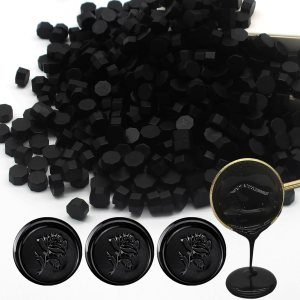 250 cuentas de sellado de cera negras, cuentas de cera de sellado prémium para sellos de sellos, paquete de repuesto de pellets de cera octágona, 250 cuentas de sellado de cera negras, cuentas de cera de sellado prémium para sellos de sellos, paquete de repuesto de pellets de cera octágona,