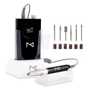 M Max – Taladro de uñas profesional – Lima de uñas con motor sin escobillas 2 en 1 – Carcasa eléctrica, inalámbrica, de aleación de aluminio, 35000 M Max – Taladro de uñas profesional – Lima de uñas con motor sin escobillas 2 en 1 – Carcasa eléctrica, inalámbrica, de aleación de aluminio, 35000