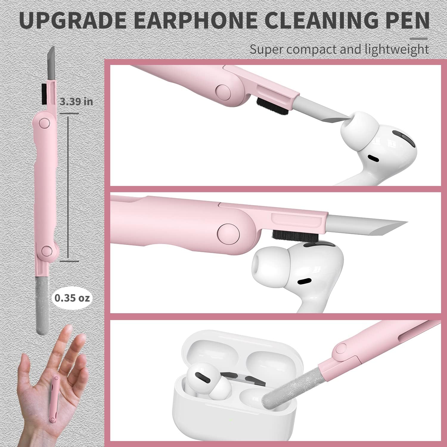 Limpiador para laptop, juego de limpiador de teclado 7 en 1, kit de limpieza de auriculares para MacBook, tableta y cepillo para polvo de pantalla,