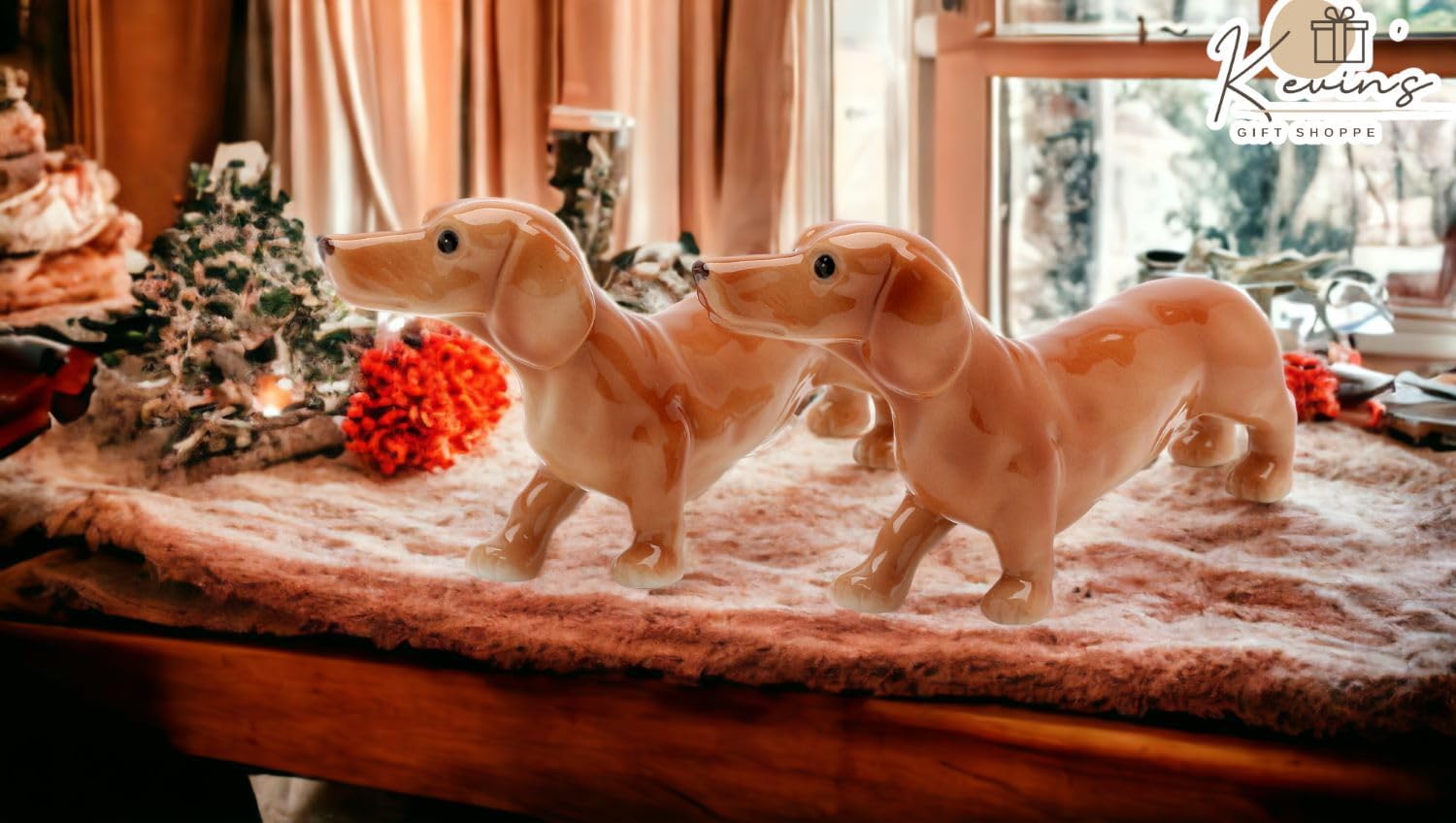 Juego de salero y pimentero de cerámica de porcelana fina, 5 pulgadas de largo