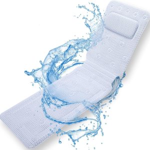 SurSoul – Almohada de baño de cuerpo completo, almohada de spa de secado rápido para bañera, almohada de bañera con PVC suave, cama de baño con SurSoul – Almohada de baño de cuerpo completo, almohada de spa de secado rápido para bañera, almohada de bañera con PVC suave, cama de baño con
