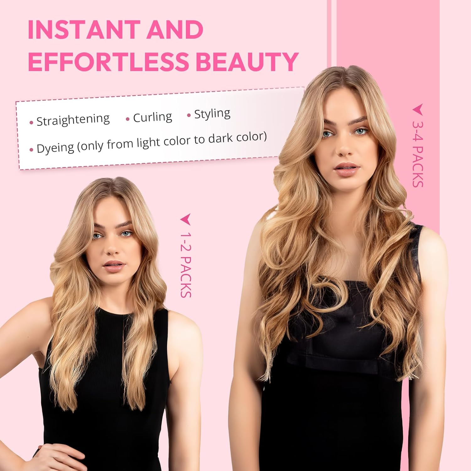 Extensiones de cabello humano con cinta, color rubio claro con reflejos rubio dorado, 20 unidades, 1.76 onzas, extensiones de cabello humano real