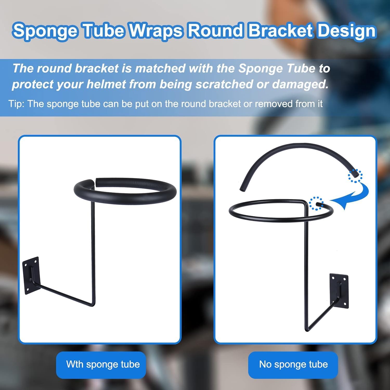8 piezas de accesorios de motocicleta montados en la pared, soportes para casco, perchas de metal para casco, estantes multifuncionales para casco