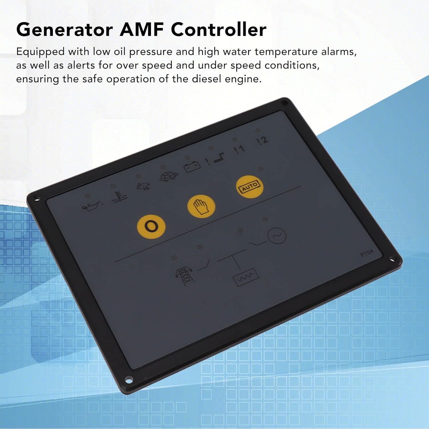 TOPINCN DSE704 AMF Controller Control Panel for,Failure Voltage, Multiple, LED Indicator
