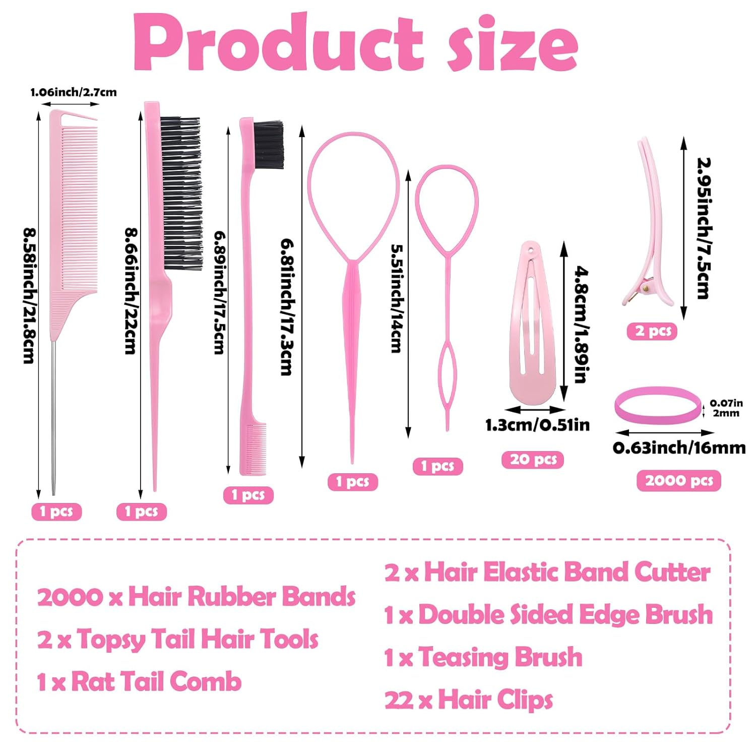 Bandas de goma coloridas para el cabello, 2000 unidades, bandas de goma de color para el cabello, pequeñas bandas elásticas para el cabello, mini