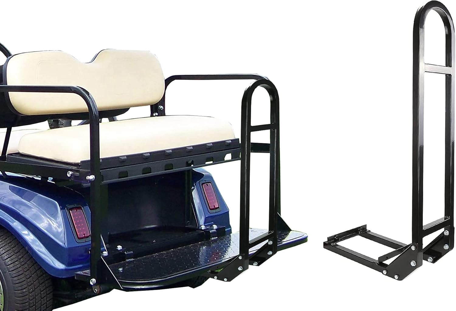 Barra de seguridad universal para asiento trasero EZGO Club CAR Yamaha carrito de golf, barra de agarre resistente para asiento trasero añade