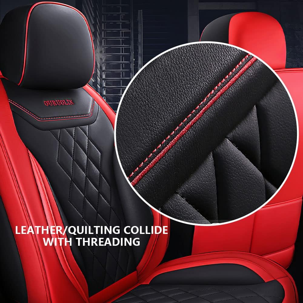 BOJVAIGA Fundas de asiento para Chevrolet Tracker 1999-2003, funda de asiento de automóvil de cuero impermeable, suave y transpirable, accesorios