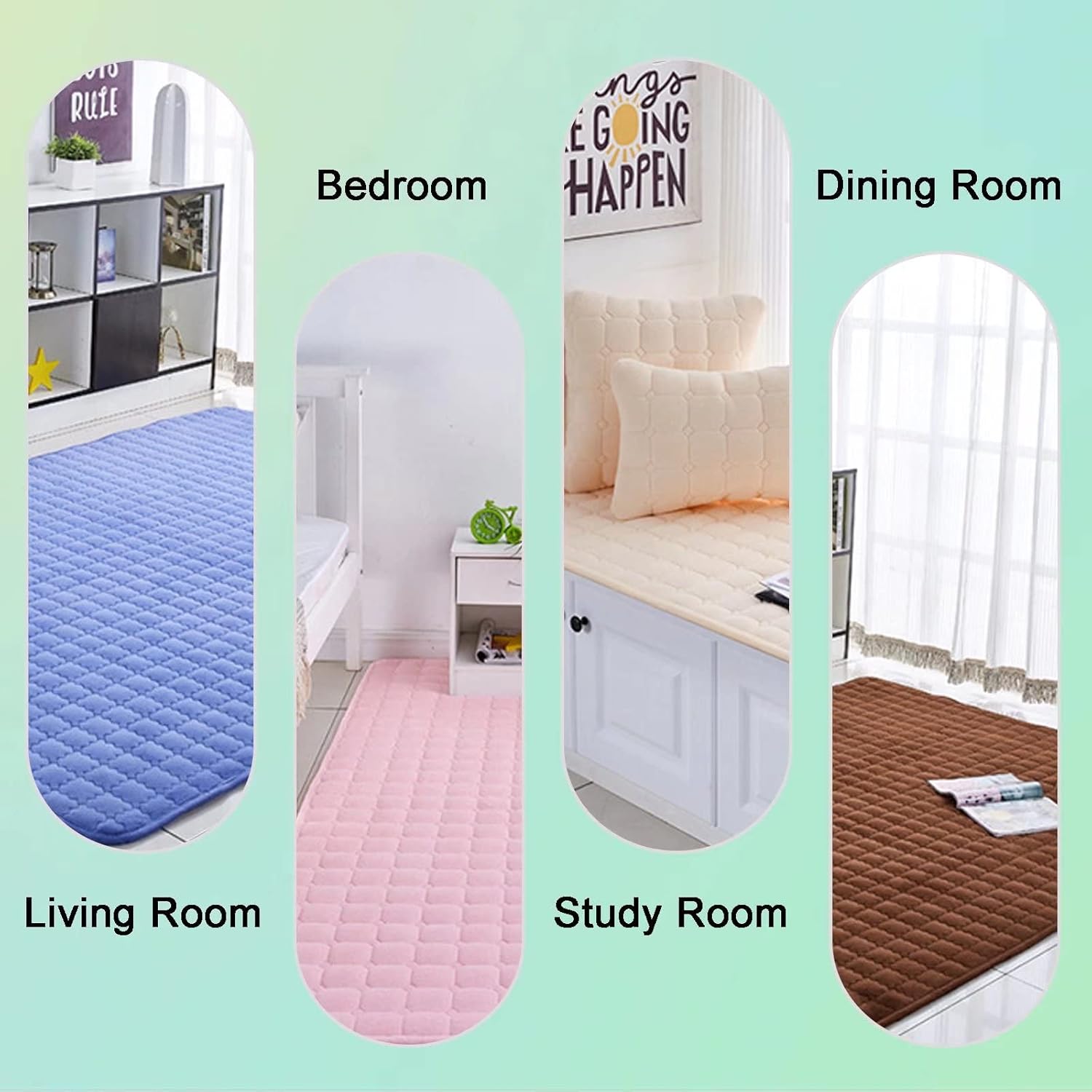 Tapete personalizado para asiento de ventana panorámica, antideslizante, para muebles de interior y exterior, funda de cojín para sofá, sofá biplaza
