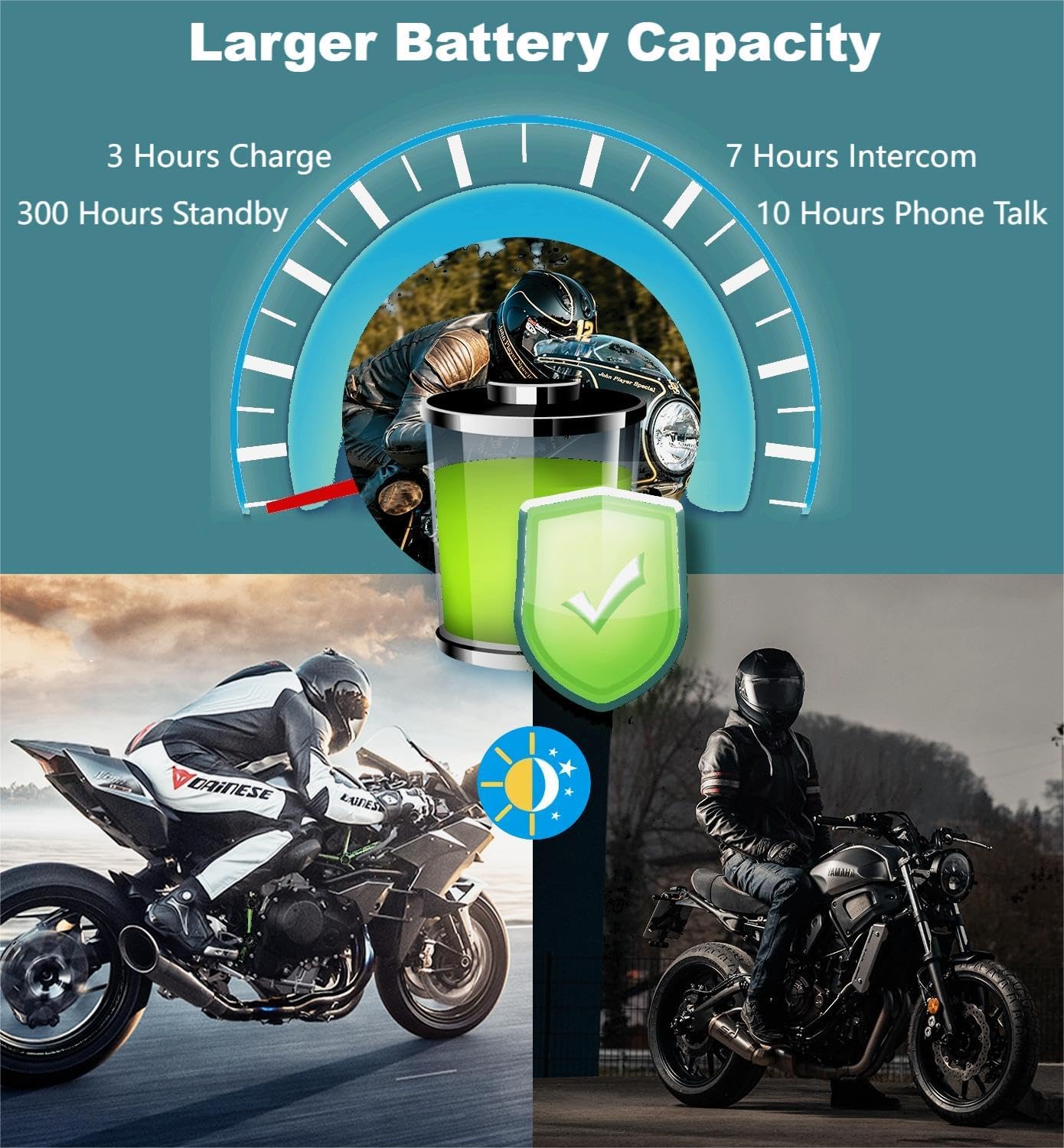 FreedConn T-COMVB – Sistema de comunicación de motocicleta Bluetooth 5.0 FreedConn – Casco Bluetooth para motocicleta, esquí, emparejamiento de 2  3