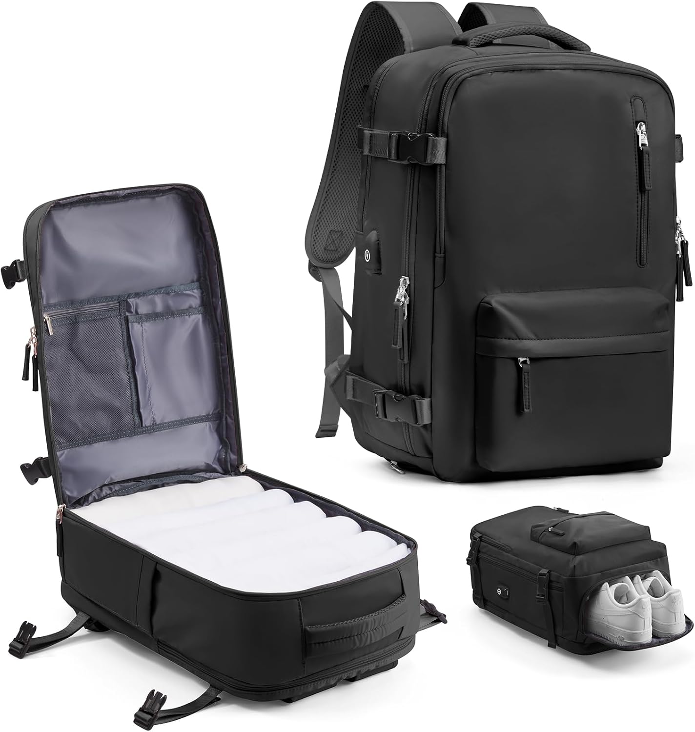 Mochila, negro (Q-Black), L, Mochila para portátil