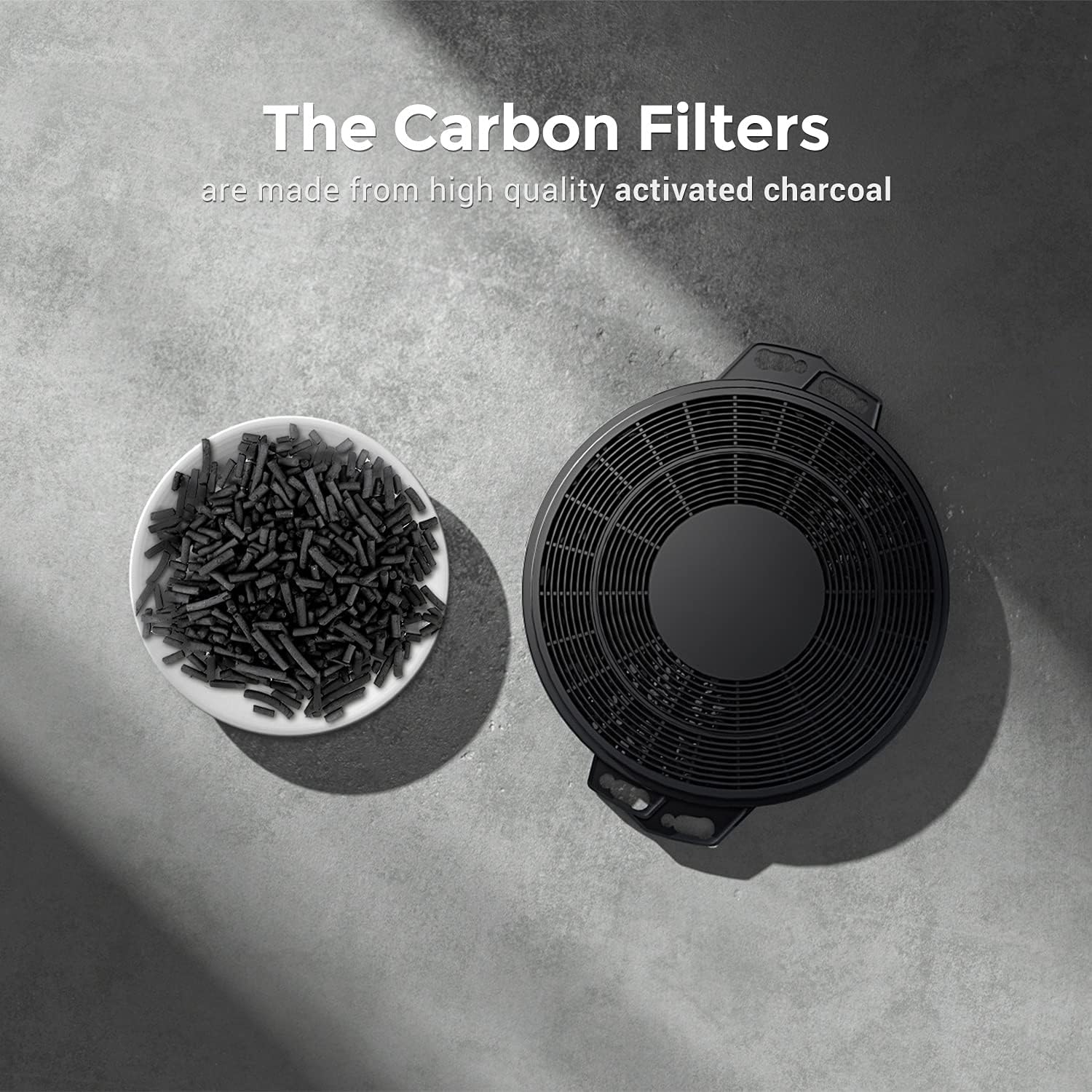 CIARRA Campana extractora para debajo del gabinete de 30 pulgadas en acero inoxidable y kit de filtro de carbono con conductos convertible sin