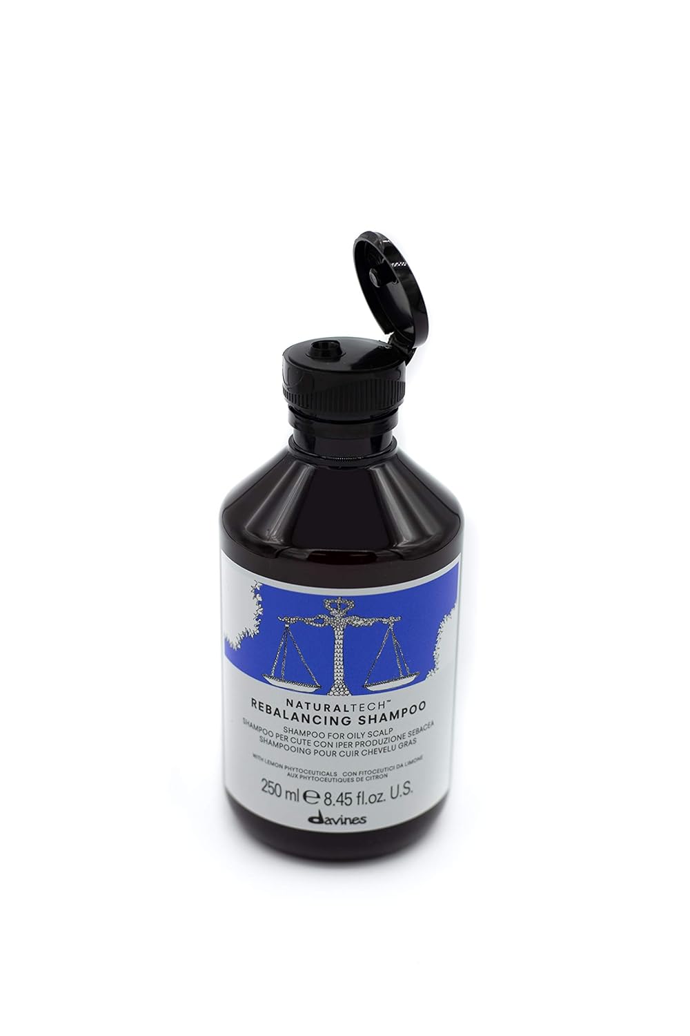 Davines Champú reequilibrante Naturaltech, limpia suavemente el cuero cabelludo mientras ayuda con el exceso de producción de sebo, añade brillo
