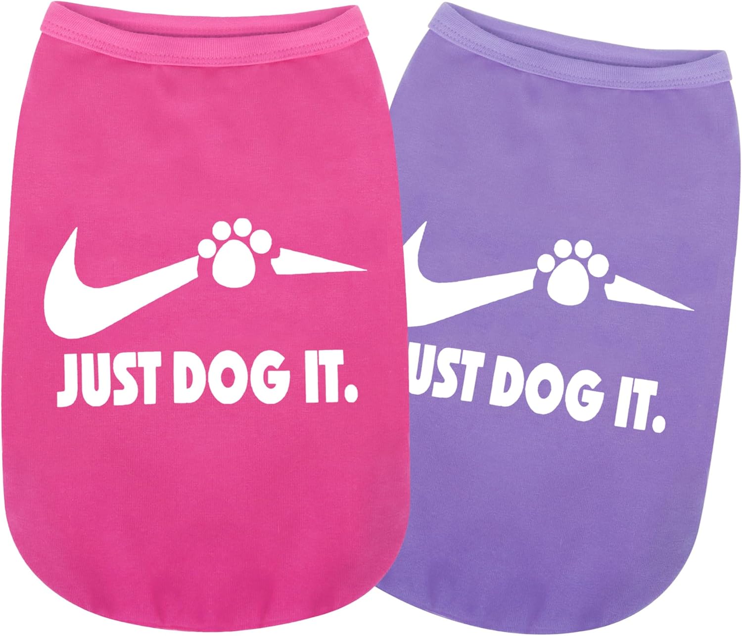 2 piezas de algodón sin mangas camisa para perro, camisetas sin mangas para cachorros, ropa para mascotas, sudadera colorida transpirable para