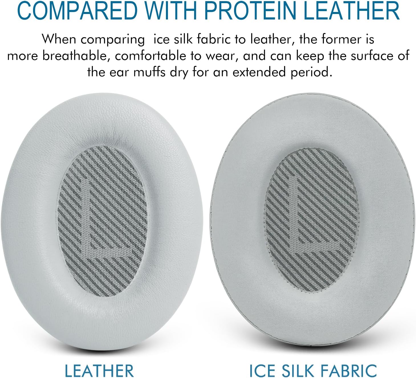 Almohadillas de repuesto de gel refrescante, almohadillas para los oídos Bose QuietComfort 35 (QC35) y Quiet Comfort 35 II (QC35 II) y más, espuma