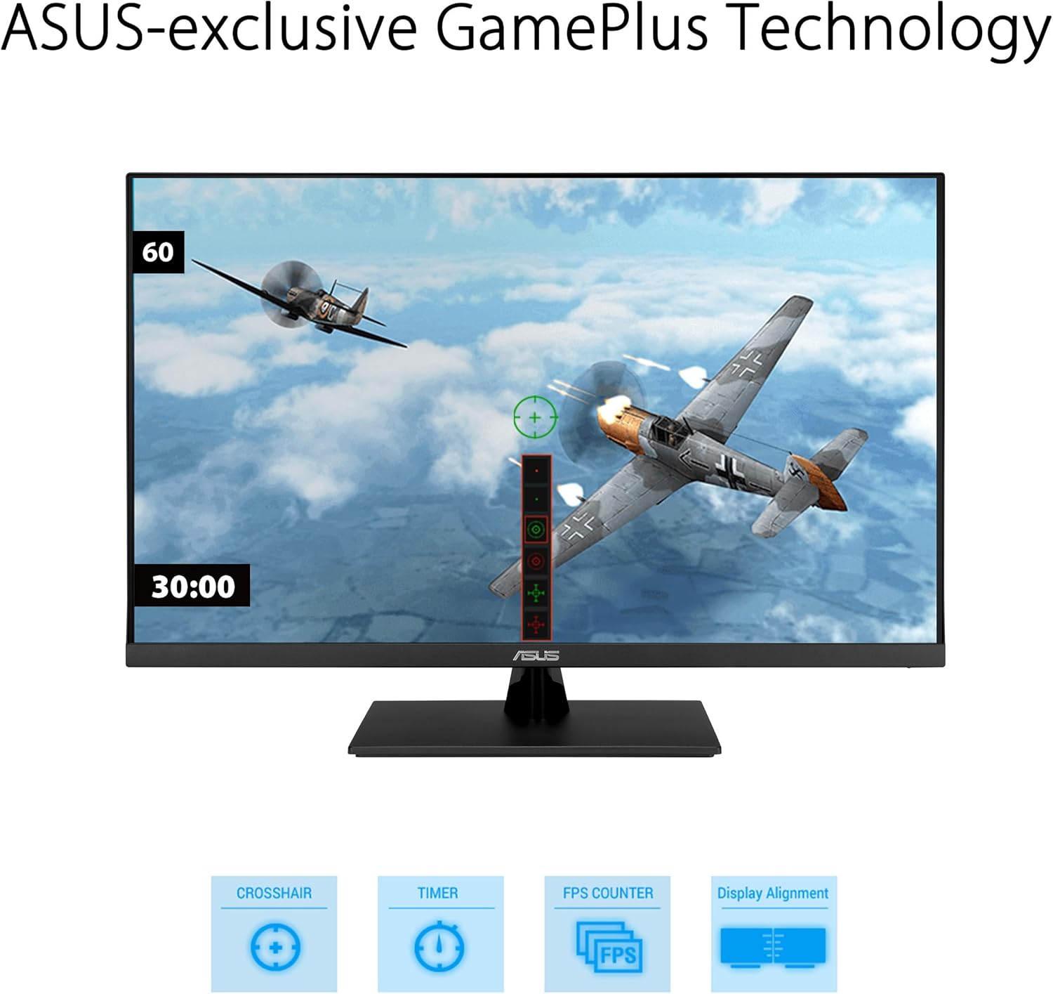 ASUS Monitor de cuidado ocular 4K HDR de 31.5 pulgadas (VP327Q) – UHD (3840 x 2160), 99% sRGB, HDR-10, sincronización adaptativa, altavoces,