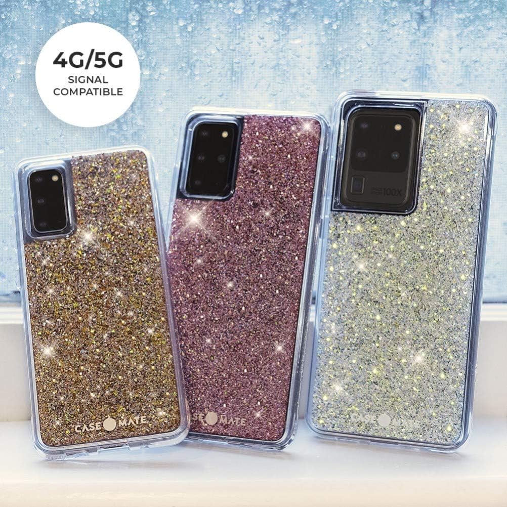 Case-Mate – Twinkle – Funda para Samsung Galaxy S20 5G UW (Ultra Wideband) 6.2 – Stardust (CM043191)