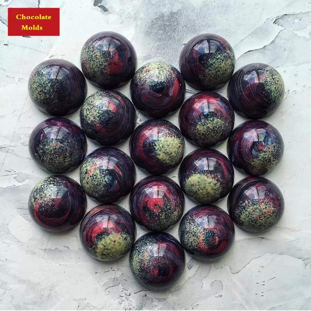 BUSOHA Moldes de silicona semicírculos de 24 cavidades, mini molde redondo de semicírculo, molde para fondant de cúpula de té con bomba, bandeja