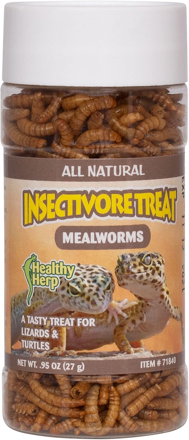 Insectivore Reptile Treat – Gusanos de harina de 0.95 onzas (0.95 oz)