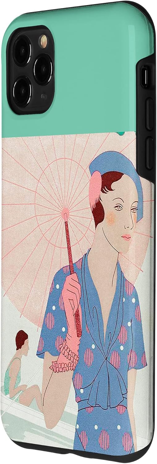 iPhone 11 Pro Max Art Taste Beauty Leaves of Feminine Elegance Umbrella Lady Case