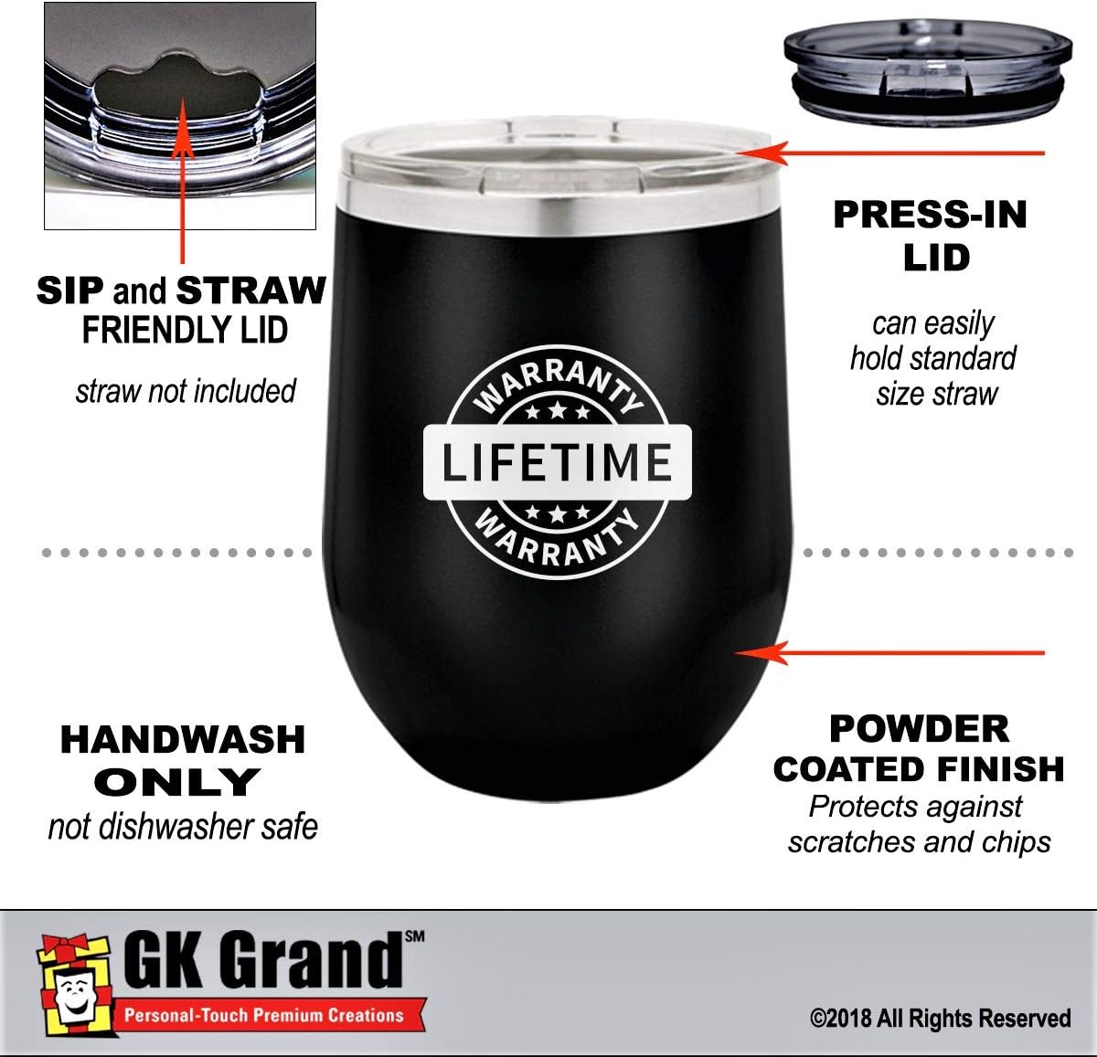 NONNA GIFT  “BEST NONNA EVER  LOVE YOU” – Vaso de acero inoxidable aislado al vacío, taza de café de viaje, GK Grand diseñada y grabada para